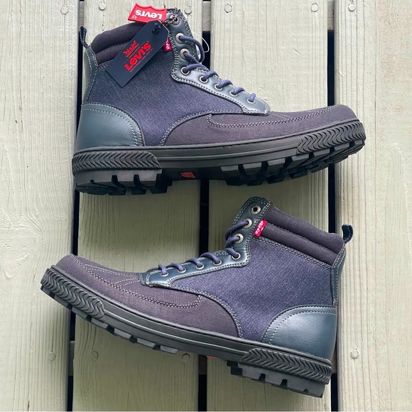 Levi's Other - Levi’s Dayton Indigo Blue Denim Lace Up Combat Boots Men’s Size 13 Fashion NWOB
